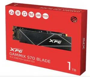 כונן ADATA XPG GAMMIX S70 BLADE PCIe NVMe M.2 2280 1TB SSD AGAMMIXS70B-1T-CS