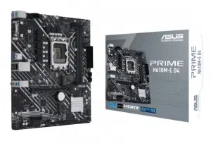 לוח אם ASUS H610M-E DDR4 מציע שילוב מנצח של ביצועים יציבים, תמיכה בזיכרון מהיר, אחסון מתקדם ותמיכה במעבדי Intel Core מהדור החדש. מדובר בבחירה אידיאלית למחשבים משרדיים, גיימינג בסיסי ומשתמשים המחפשים מערכת אמינה במחיר נגיש.
