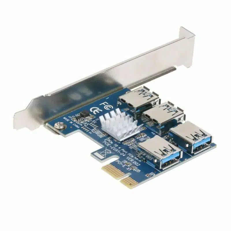 PCIe 1 to 4 PCI express 16X slots Riser Card