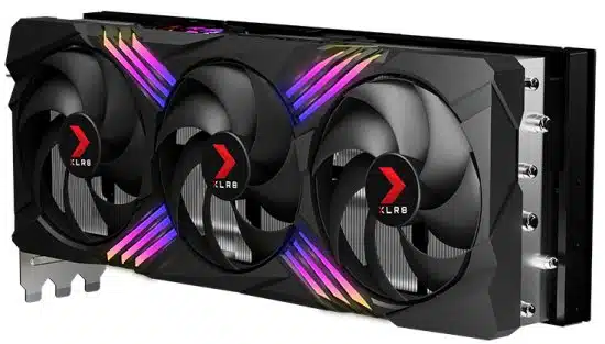 ⁦כרטיס מסך PNY GeForce RTX 4090 24GB GDDR6X XLR8 GAMING VERTO EPIC-X RGB Triple Fan HDMI 3xDP⁩ – תמונה ⁦3⁩