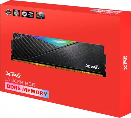 ⁦זכרון למחשב XPG LANCER RGB 16GB DDR5 5200MHz CL38⁩ – תמונה ⁦2⁩