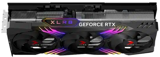 ⁦כרטיס מסך PNY GeForce RTX 4090 24GB GDDR6X XLR8 GAMING VERTO EPIC-X RGB Triple Fan HDMI 3xDP⁩ – תמונה ⁦5⁩
