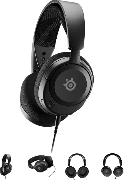 אוזניות גיימינג Arctis Nova 1 שחור עם מיקרופון ClearCast