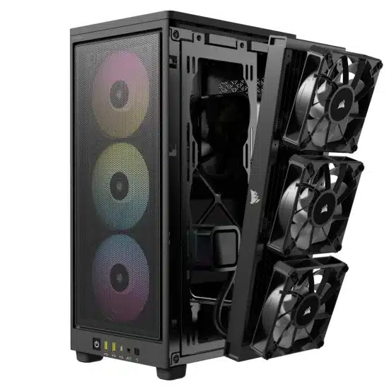 ⁦מארז ללא ספק Corsair 2000D RGB AIRFLOW Mini-ITX - צבע שחור⁩ – תמונה ⁦4⁩