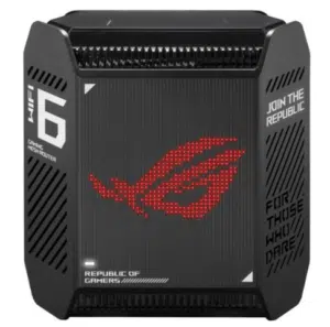 ROG Rapture GT6 – מערכת Mesh WiFi 6 AX10000 לגיימינג עם כיסוי רחב וביצועים אולטרה־מהירים.