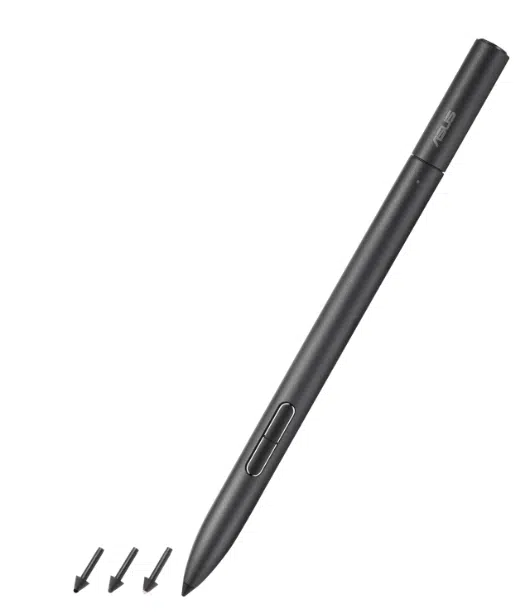 ASUS Pen 2.0 SA203H – עט סטיילוס אקטיבי חכם בטכנולוגיית MPP 2, עם 4 ראשים מתחלפים וטעינה נוחה ב־USB-C. מתאים למגוון מחשבי ASUS – פתרון מושלם לכתיבה, ציור וחתימה דיגיטלית.