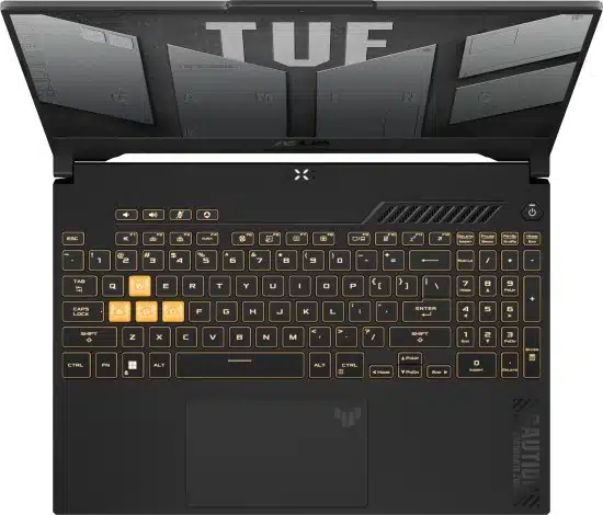 ⁦מחשב נייד Asus TUF Gaming F15 (2023) FX507VI-LP080 i7-13620H 16GB 2TB RTX4070 - צבע Mecha Gray, ללא מערכת הפעלה ו- שנה אחריות ע"י היבואן הרשמי⁩ – תמונה ⁦4⁩