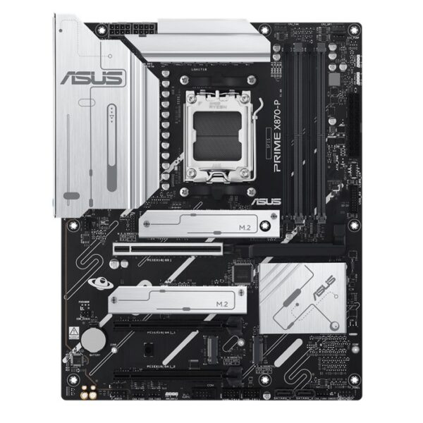 לוח אם ASUS PRIME X870-P – תומך ב־Ryzen 9000, DDR5, USB4 ו־PCIe 5.0 לביצועים אמינים ויעילים