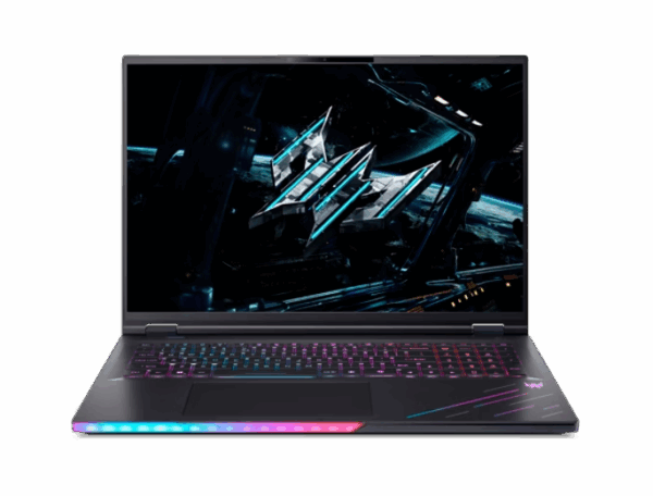 מחשב נייד Predator Helios 18 עם RTX 5080, מסך 250Hz ומעבד Intel Core Ultra 9