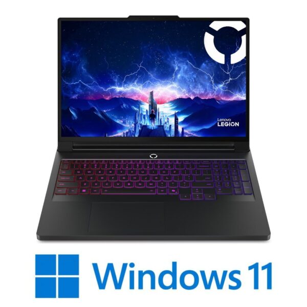 Lenovo Legion Pro 5 83F3005FIV עם מעבד Core Ultra 9, כרטיס RTX 5070, מסך 16 אינץ' OLED, זיכרון DDR5, דיסק SSD בנפח 1TB, מקלדת RGB, קישוריות Wi-Fi 7 ואחריות 3 שנים עם שירות Onsite בישראל.