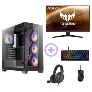 באנדל גיימינג TNABND3 מעולה כבסיס מעולה עם Ryzen 5, כרטיס RTX 5060 Ti, זיכרון DDR5 מהיר וציוד איכותי – פתרון שלם לגיימרים בתחילת הדרך.