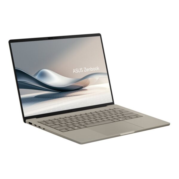 ASUS Zenbook 14 UX3407QA-QD344W – מחשב נייד קל במיוחד עם מעבד Snapdragon X, מסך OLED בגודל 14 אינץ', זיכרון 16GB, אחסון 1TB, ויכולות בינה מלאכותית מתקדמות. מושלם לעבודה חכמה וניידות על.