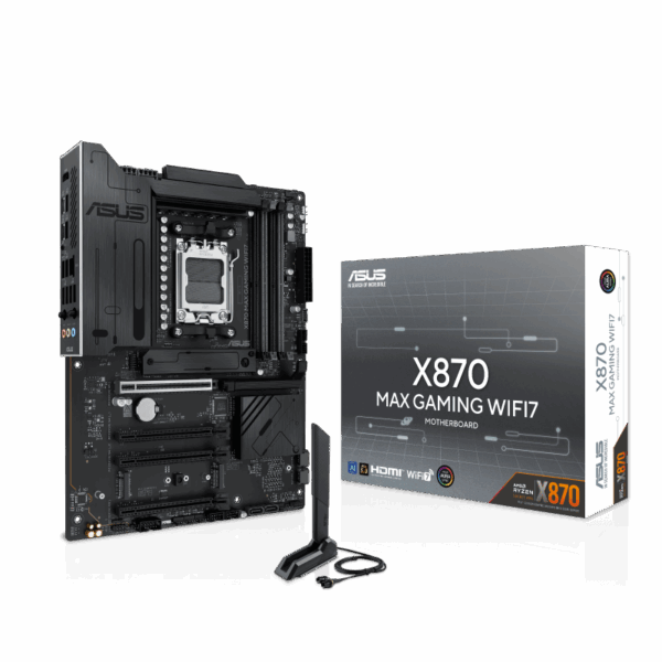 ⁦לוח אם ASUS X870 MAX GAMING WIFI7 AMD AM5 DDR⁩ – תמונה ⁦4⁩