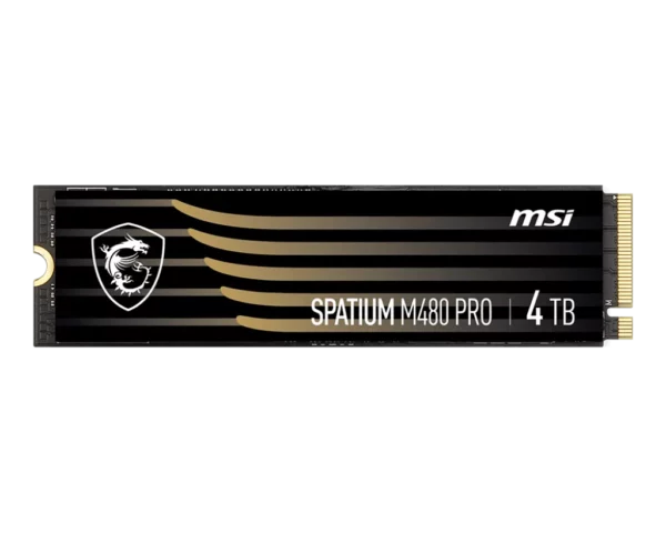 ⁦כונן אחסון פנימי MSI SPATIUM M480 PRO PCIe 4.0 NVMe M.2 SSD 1TB⁩ – תמונה ⁦2⁩