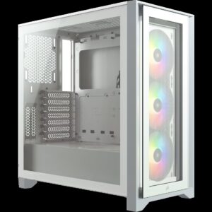 מחשב גיימינג TNAGEAMD41 עם Ryzen 9 9950X3D, Zotac RTX 5090 SOLID, זיכרון DDR5 6400MHz לבן, קירור מים Corsair, ספק 1000W Gen-5 ומארז לבן RGB – חוויית פרימיום לגיימרים וליוצרים.