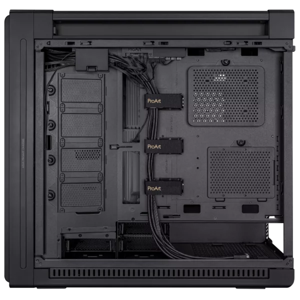 מארז ASUS ProArt PA602 – מארז Mid-Tower עם זכוכית מחוסמת, זרימת אוויר חזקה ותמיכה בלוחות אם מתקדמים