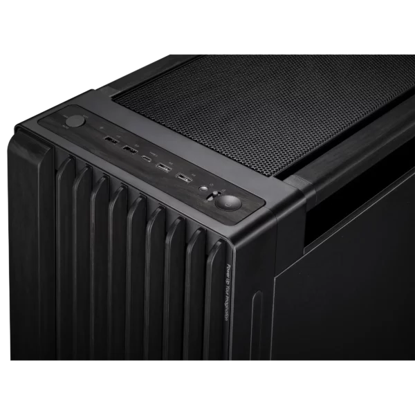 מארז ASUS ProArt PA602 Wood Edition – גרסת מתכת עם חזית עץ אמיתי, מאווררי 200 מ"מ ועיצוב טבעי יוצא דופן