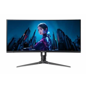 מסך Acer Predator X34 X5 OLED קעור 34 אינץ' UWQHD עם קצב רענון 240Hz וזמן תגובה 0.01ms