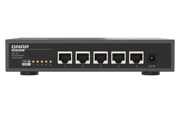 מתג רשת QNAP QSW-3205-5T עם 5 פורטים במהירות 10GbE