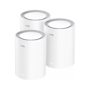 מערכת Mesh Cudy AX3000 Wi-Fi 6 (דגם M3000) – כיסוי אינטרנט מהיר ויציב לכל הבית, עם יציאת ‎2.5Gbps, תמיכה ב־OFDMA, MU-MIMO ו־WPA3.