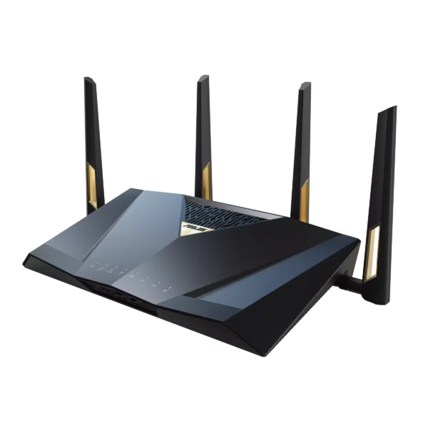 ASUS RT-BE88U – נתב Wi-Fi 7 דו־פסי BE7200 עם מהירות עד ‎7.2Gbps, קיבולת קווית ‎34G, שני פורטי 10G (כולל SFP+), ארבעה 2.5G, AiMesh, Guest Network Pro, ‏AiProtection Pro ו־VPNs מקיפים.