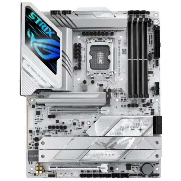 ROG STRIX Z890-A GAMING WIFI – לוח אם Z890 לבן עם Wi-Fi 7, 5×M.2 ו-Thunderbolt 4
