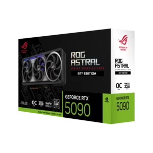 כרטיס מסך ROG Astral RTX 5090 BTF Edition עם קירור Quad-Fan, זיכרון 32GB GDDR7 ותמיכה בטכנולוגיית BTF ללא כבלים