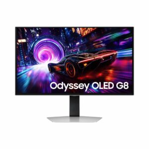 Samsung Odyssey OLED G8 S27DG900XM – מסך גיימינג OLED בגודל 27" עם רזולוציית 4K, קצב רענון ‎240Hz‎, HDR True Black 400 ופאנל OLED מדויק לחוויית משחק חדה ומציאותית.