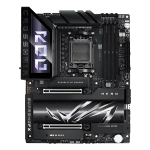 ROG Crosshair X870E APEX – לוח אם פרימיום ל-AM5 עם DDR5 עד 9600+MT/s, שני חריצי PCIe 5.0 x16, שלושה M.2 Gen5, Wi-Fi 7, USB4 40Gbps וכלי OC מתקדמים (LN2, Safe Boot, ReTry). אידאלי לביצועים קיצוניים ולגיימינג תחרותי.