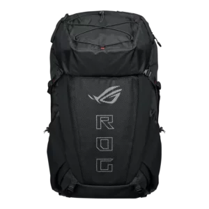 תיק גיימינג ROG Archer ErgoAir BP3800 שחור בעיצוב ארגונומי ועמיד למים.