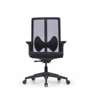 כיסא משרדי Butterfly עם גב רשת נושם, משענות יד 3D ומושב מרופד