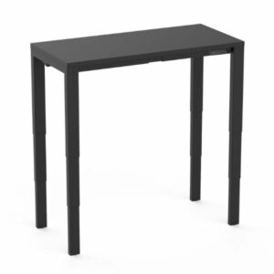 שולחן מתכוונן חשמלי דו-מנועי Keisar Forte בצבע שחור עם שלט חכם ורגלי מתכת תלת-מפרקיות