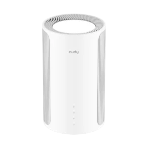 נתב 5G מתקדם CUDY P4 1.0 עם Wi-Fi 6 AX3000, מהירויות עד 3.4Gbps, חריץ SIM, Mesh ו-VPN – פתרון אינטרנט חכם ומהיר.