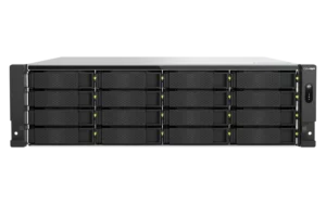 שרת אחסון QNAP TS-h1677AXU-RP 3U עם 16 מפרצים, Ryzen 7, DDR5, 10GbE ו-M.2 Gen5