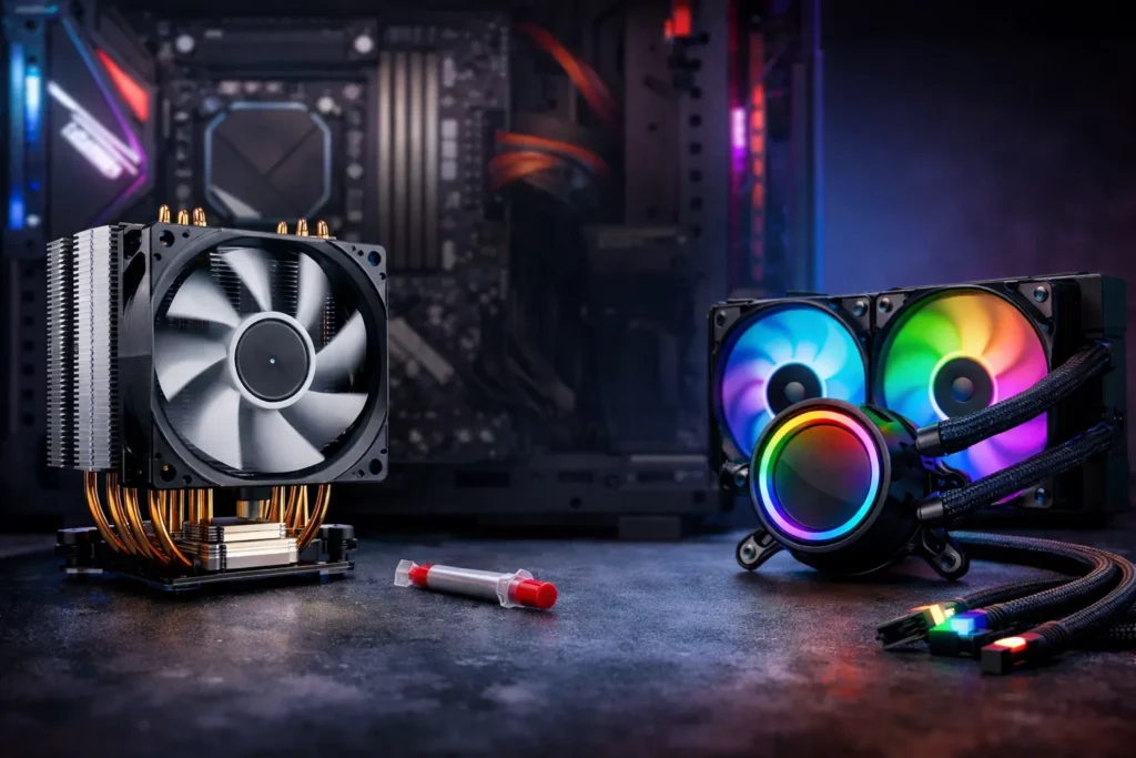 קירור למעבד אוויר מול קירור נוזלי במחשב גיימינג