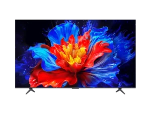 טלוויזיה TCL 55P8K QLED 4K עם Google TV, קצב רענון 144Hz, Dolby Vision ומערכת שמע ONKYO לחוויית צפייה וגיימינג מתקדמת.
