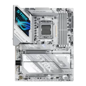 לוח אם ASUS ROG STRIX X870E-A Gaming WIFI7 Neo בצבע לבן לתושבת AM5