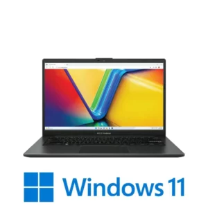 מחשב נייד ASUS Vivobook Go 15 בצבע Mixed Black עם מסך 15.6 אינץ' Full HD ומעבד AMD Ryzen 5.