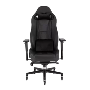כיסא גיימינג CORSAIR T2 ROAD WARRIOR בצבע שחור עם משענת גב מתכווננת ומשענות יד 4D