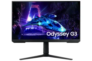 מסך גיימינג Samsung Odyssey G3 S27DG302EM בגודל 27 אינץ' Full HD עם קצב רענון 180Hz ופאנל VA.