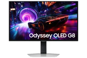 מסך מחשב Samsung Odyssey OLED G8 S27FG810SM 27 אינץ' 4K QD-OLED 240Hz FreeSync Premium Pro.