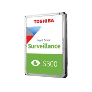 דיסק קשיח פנימי Toshiba Surveillance Hard Drive S300 4TB בגודל 3.5 אינץ' למערכות מצלמות אבטחה הפועלות 24/7.